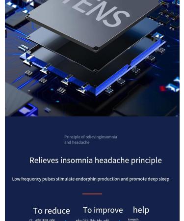 SZhongcheng Insomnia aids Sleep Instruments Electronic Smart Help Insomnia Depression migraine Micro-Current Head aids Low-Frequency pulses - Buy Online on SooperMarket.com