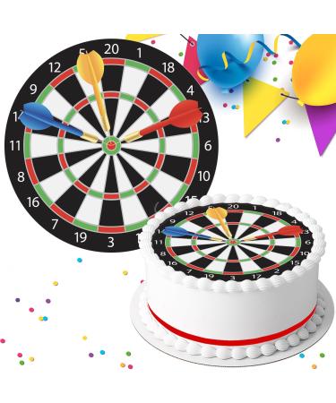 DARTS BIRTHDAY PARTY EDIBLE ICING CAKE TOPPER DECORATION E803