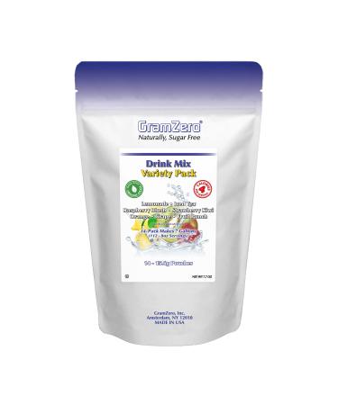 GramZero Variety Sugar Free Drink Mix Value Pack Great For Nutrition Club Loaded Tea Low Calorie Stevia Sweetened