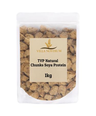 TVP Natural Chunks SOYA Protein 1kg by Villa Nostrum