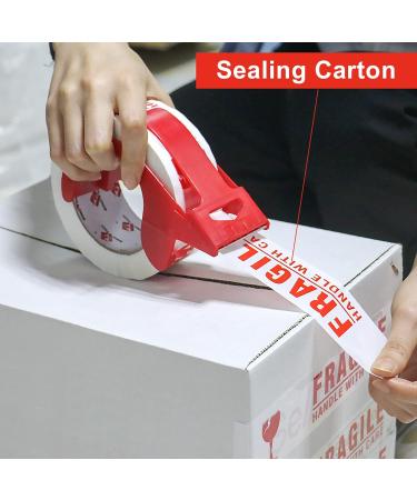 BOMEI PACK 2 Pack Fragile Tape- Handle with Care Packing Printing Tape - 110 Yards Heavy Duty Tape for Moving Box - Shipping Tape with Dispenser - 2 Inch x 330 Feet - Buy Online on SooperMarket.com