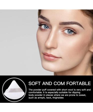 12 Pcs Powder Puff Makeup Puff Triangle Powder Puff Soft Powder Sponge Reusable Makeup Triangle Sponges with Strap for Loose Powder Body Cosmetic Foundation Wet Dry Makeup Tool Black and White - Buy Online on SooperMarket.com