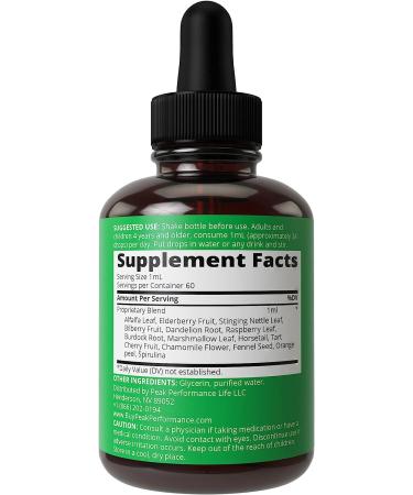 Unflavored Liquid Kids Herbal Multivitamin - Sugar Free 14-in-1 Vegan Supplement Drops for Children, Teens. Mixed in Water for Tasteless Consumption - Buy Online on SooperMarket.com