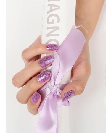 Kalolary Gel Nail Polish Strips Set (Purple) - Semi Cured Waterproof Nail Art Sticker with Nail File - For Women and Girls, UV/LED Lamp Required - Buy Online on SooperMarket.com