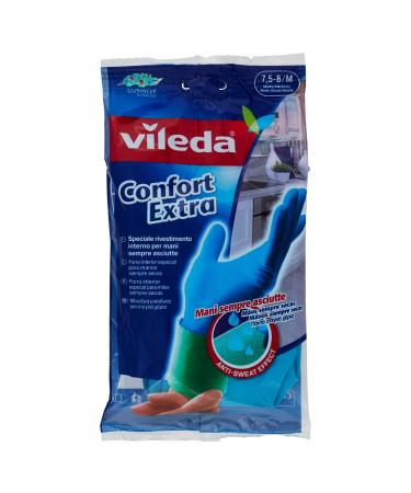 Vileda Comfort and Care rubber gloves with chamomile lotion size M 1 pair M (1 pack)