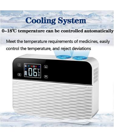 Insulin Cold Box Portable Insulin Cooler Box Medicine Refrigerator Thermostat Drug Reefer for Car/Travel/Home Car Small Refrigerator (21 5 cm * 15 cm * 6Cm) 3*Battery - Buy Online on SooperMarket.com