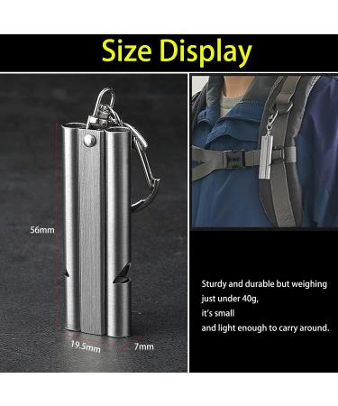 Wanyi 4-Piece Emergency Signal Whistle Set - Stainless Steel 304 150dB Survival Coaching Pipes with Keychain - Ideal for Sports Referees & Outdoor Adventures - Buy Online on SooperMarket.com