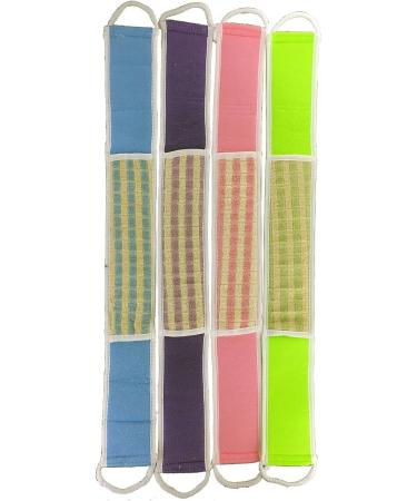 GMMH Cotton Sponge Bath Shower Massage Strap - 10x70 cm | Premium Back Scrubber for Relaxing Cleanse | Ideal for International Shipping - Buy Online on SooperMarket.com
