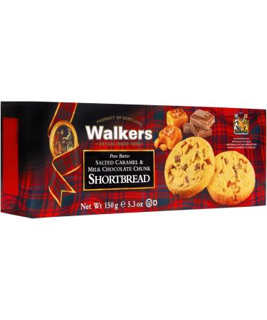 Walkers Shortbread Salted Caramel & Milk Chocolate Rounds Traditional Pure Butter Scottish Recipe 150g (Pack of 2) Butter 150 g (Pack of 2) - Buy Online on SooperMarket.com