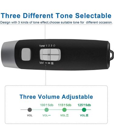 Electronic Hand Pipe & Whistle for Sports Referees | Adjustable Volume & Tones | Black Handheld Sports Equipment - Buy Online on SooperMarket.com