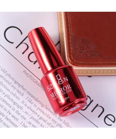 Minkissy 1pc Metallic Nail Polish Long Lasting Semi- Mirror Effect Nail Art Polish Shiny Metal Nail Polish (Wine Red) - Buy Online on SooperMarket.com