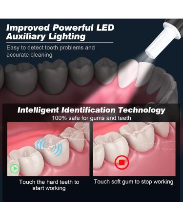 HassoKon Teeth Cleaning Kit - 4 Adjustable Modes, 4 Heads, IPX6 Waterproof (Black) - Buy Online on SooperMarket.com