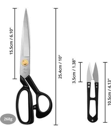 Handi Stitch 10 Inch Fabric Scissors - Heavy Duty Sewing and Craft Shears for Fabric, Leather, Denim - Tailor Shears Multipurpose - Buy Online on SooperMarket.com