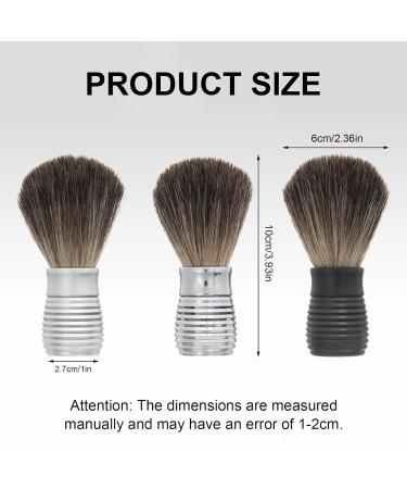 Razor Brush for Beard Care | Practical Hair & Beard Brush | Matt Silver Shaving Tool for Men - Buy Online on SooperMarket.com
