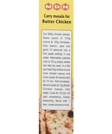 Mdh Curry Masala for Butter Chicken 3.5 Oz - Authentic Indian Spice Blend - Buy Online on SooperMarket.com