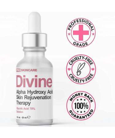 Glycolic Acid Peel 70% - Professional at Home Chemical Peel for Face - Intense Alpha Hydroxy Acid Peel for Acne Scars, Wrinkles & Fine Lines - 1 Fl Oz - Buy Online on SooperMarket.com