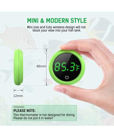 PAIZOO 5S LED Aquarium Thermometer - Energy-Saving Touch Screen Sensor for Fish Tanks - Buy Online on SooperMarket.com