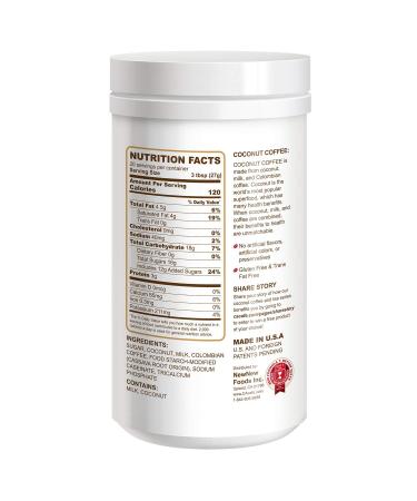 CAcafe Coconut Coffee Creamy Drink Mix 19.05oz - Colombian Coffee Infused with Coconut - Antioxidant-Rich Natural Energy Drink for Stress Relief - Make Iced or Hot - 1 Pack - Buy Online on SooperMarket.com