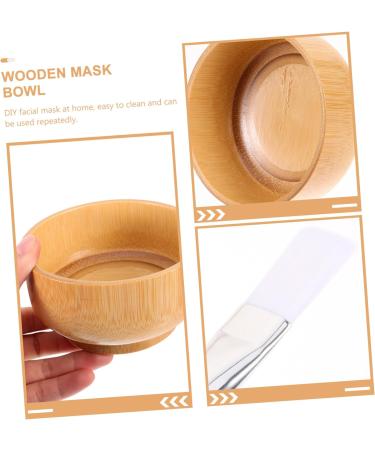 Beavorty Wooden Mask Bowl Set - Beauty Mixing Bowl & DIY Facial Mask Tools for Estheticians | Ideal for Clay & Mud Masks - Buy Online on SooperMarket.com