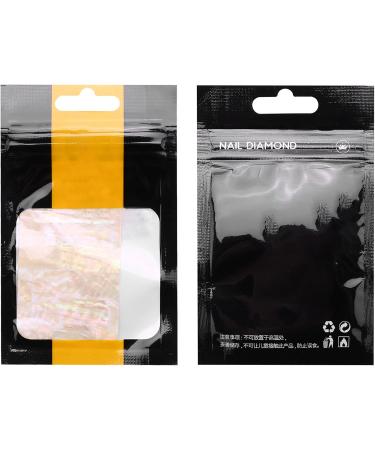5 Sheet Nail Art Sticker Adhesive Broken Gradient Shell Abalone Flakes 3D Tips Manicure Gel Diy Decal - Buy Online on SooperMarket.com