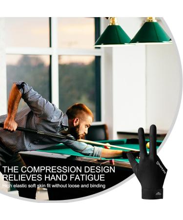 Shop Furryvl 3-Finger Billiard Glove - Breathable Slip-Resistant Unisex Stretchy Pool Gloves for Right Hand - Perfect for Pool & Snooker - Buy Online on SooperMarket.com