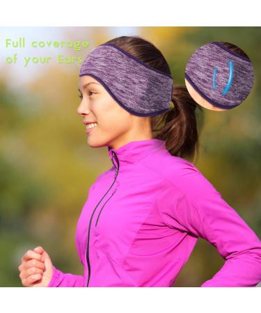 Winter Women's Ponytail Headband Ear Warmer Set - 6 Pack | Moisture-Wicking Sweatband for Running, Yoga, Outdoor Sports - Assorted Colors - Buy Online on SooperMarket.com