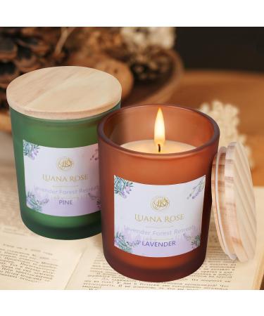 Luana Rose Scented Candles Gift Set 2x200g Natural Soy Wax Aromatherapy - Long-lasting Fragrance with Essential Oils - Perfect High-Quality Gifts for Women - Buy Online on SooperMarket.com