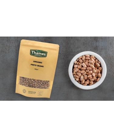Organic Pinto Beans - High in Protein and Fiber No Additives No Preservatives Non-GMO Vegan - Perfect for Soups Stews Salads and Mexican Dishes - Thames Organic 1kg - Buy Online on SooperMarket.com