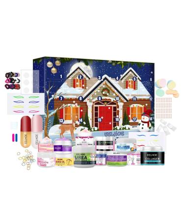 Encomy Christmas Countdown Beauty Set Christmas Advent Calendar Beauty Blind Box with 24 Selected Care Products & Accessories Great Family