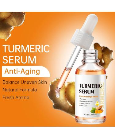 Turmeric Dark Spot Corrector Serum for Women - Anti-Aging Face Serum with Curcuma Longa - Even Skin Tone, Remove Dark Spots & Age Spots - Daily Skin Care Solution - Buy Online on SooperMarket.com