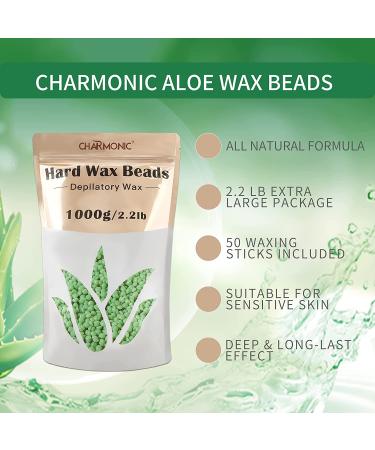 Wax Beads Hard Wax Kit 2.2LB/1000g for Legs, Underarm, Face - Men and Women Hair Removal - Buy Online on SooperMarket.com