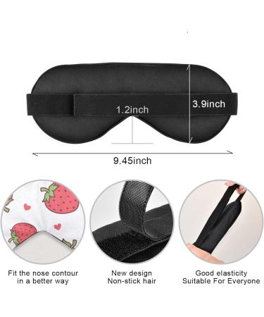 Haskirky Light Blocking Eye Mask for Adults - Adjustable & Breathable for Travel, Yoga, and Deep Sleep - Red - Buy Online on SooperMarket.com