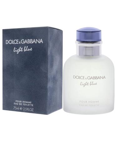 Dolce & Gabbana Light Blue for Men Eau de Toilette Spray 2.5 Fl Oz - Authentic Fragrance for Men - Buy Online on SooperMarket.com