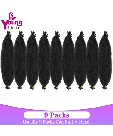 Springy Afro Twist Hair 24 9 Packs - Soft Synthetic Marley Twist Extensions - Buy Online on SooperMarket.com