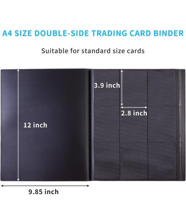 432 Pocket JIQEZNL Card Binder | Upgraded Trading Card Binder for MTG, TCG, Sports, and Collectibles - Black - Buy Online on SooperMarket.com