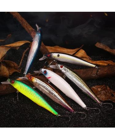 6-Piece Jerkbait Kit for Bass Fishing - 110mm Minnow Lure, Suspending Jerk Baits Fishing Lures - Buy Online on SooperMarket.com