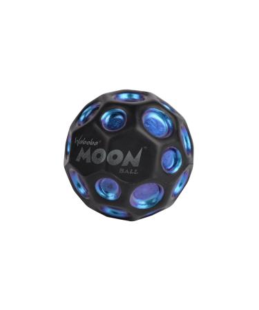 Sunflex X Waboba Moon Ball Dark Side Blue |Springball |Jumping rubber ball |Playball |Ball crater create banging sound |Easy tangible |Flummies for children |Bouncing ball