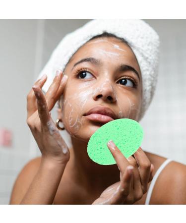Cabilock Facial Sponge - 12pcs Round Cleansing Makeup Remover Pads | Exfoliating Wipes for Smooth Skin - International Shipping Available - Buy Online on SooperMarket.com