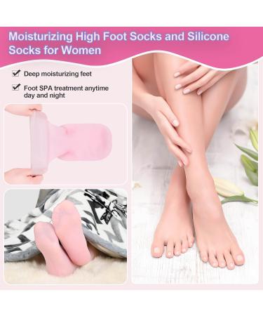 Foot Peel Mask Skin So Soft Foot Mask DYKOOK 1 Pair of Silicone Moisturising Socks Feet Hard Skin Remover Foot Care Footmask Socks Foot Spa Socks for Dry Feet Hard Skin Cracked Heel Dry Skin(S) - Buy Online on SooperMarket.com