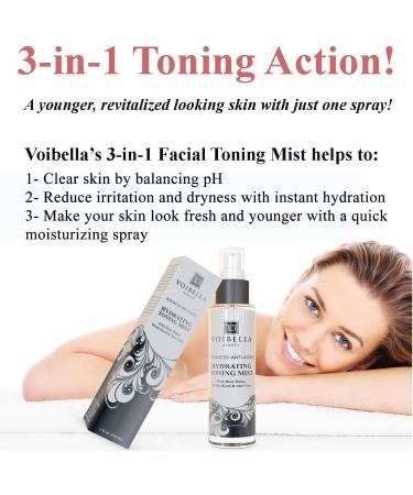 Organic Rosewater Facial Toner for Aging & Acne Prone Skin | Witch Hazel & Aloe Vera | Oil Free Moisturizing Pure Rose Water Spray - Buy Online on SooperMarket.com