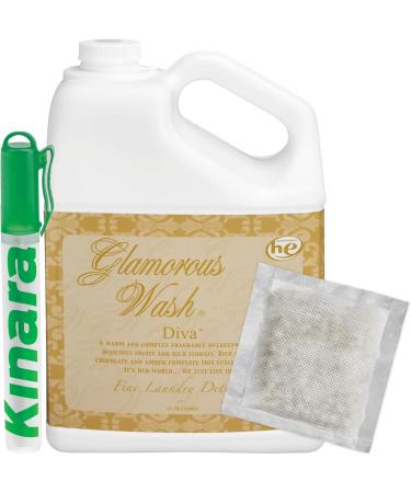 Tyler DIVA Glamorous Wash HE Liquid Laundry Detergent - 1 Gallon Bundle with Stain Remover Pen & Fresh Scented Sachet | Gentle Laundry Soap for All Fabrics - Shop Internationally - Buy Online on SooperMarket.com