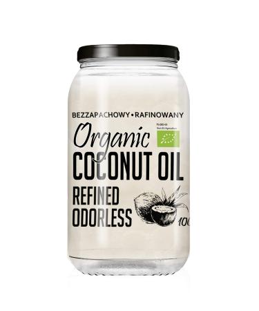 Diet -food - organic coconut oil 1000ml - Coconut Oil - odorless vegan coco oil Organic coconut oil for coconut oil for roasting extra native coconut oil organic coconut oil - refined