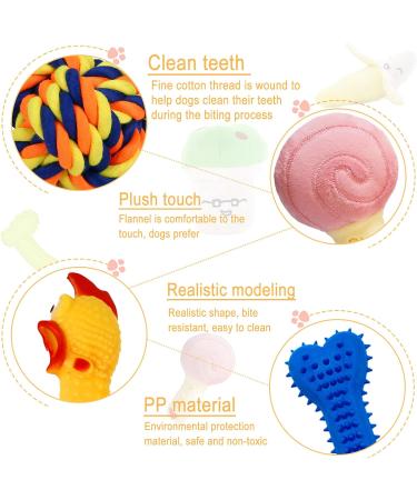 19-Piece Dog Toy Set - Durable Cornitoo Rope Balls & Chew Toys for Small Medium & Large Dogs - Interactive & Tooth Training - Buy Online on SooperMarket.com