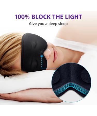 WOVTE Cooling Eye Mask Reusable Hot or Cold Therapy Gel Bead Eye Mask with Soft Plush Backing and Adjustable Strap for Puffy Eyes Dry Eyes Dark Circles Headache (Black) - Buy Online on SooperMarket.com
