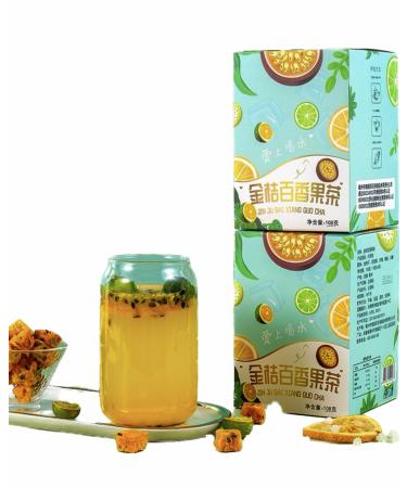 HONAMWINPRO Dried Orange Passion Fruit for Cocktails Snacking Baking Dried Pineapple Rings 10 PACK Blue