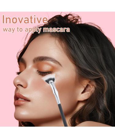 4PCS Mascara Fan Brush Set - Enhance Lower Lashes & Natural Lifted Effects | Smooth Apply No Clumping | Best Synthetic Fibre Lash Wand - Buy Online on SooperMarket.com