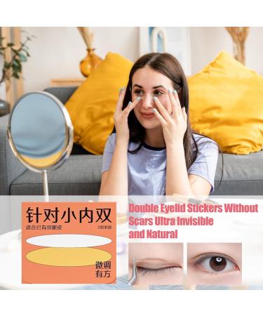 Eye Lid Tape for Hooded Eyes | Waterproof Invisible Eyelid Lift Strips - Professional Eye Lid Contour Stickers for Uneven or Monolids Hooded Droopy Eyelids - Buy Online on SooperMarket.com