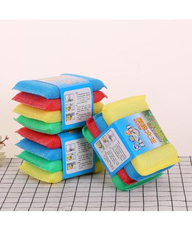 4Pcs/Set Flexible Cleaning Sponge Wide Application Printed Portable Multifunctional Pot Cleaner for Home Pot Cleaner - Buy Online on SooperMarket.com