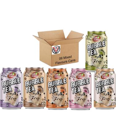 Just Drink Original Brown Sugar Strawberry Thai Tea Matcha & Taro Bubble Tea 315ml - Buy Online on SooperMarket.com