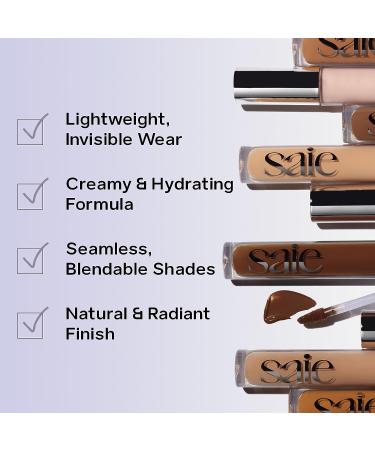 Saie Hydrabeam Concealer - Shade 3 (0.2 oz) | Light Coverage Brightening Creamy Under Eye Concealer - Buy Online on SooperMarket.com